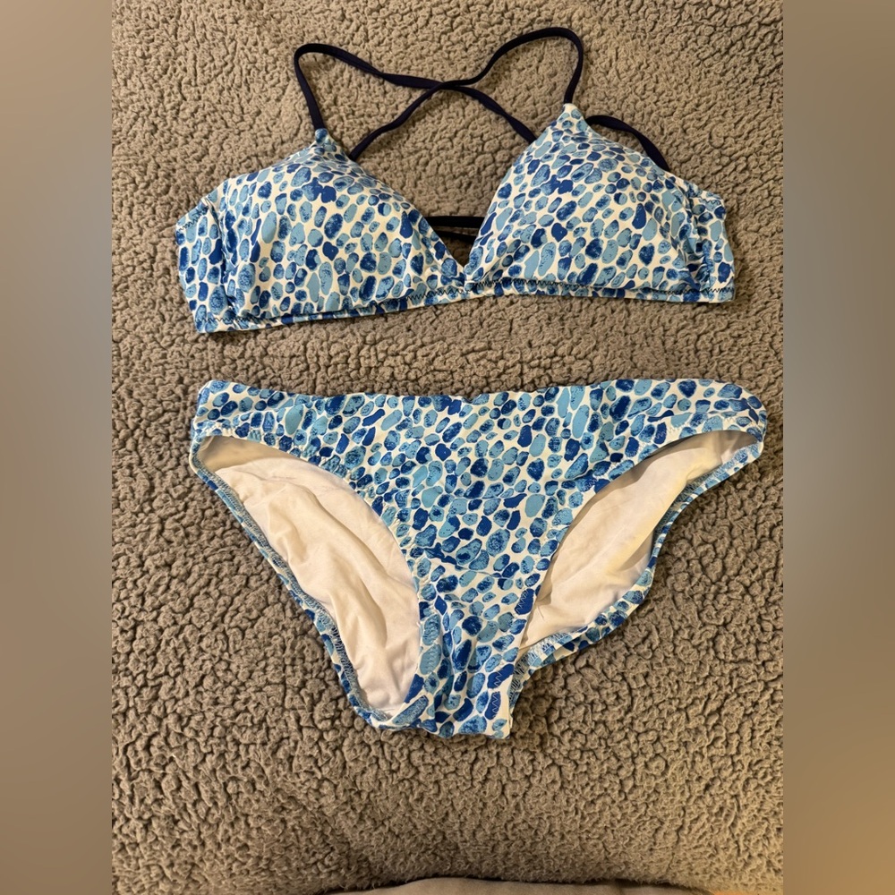 Helen Jon Blue Bikini Set